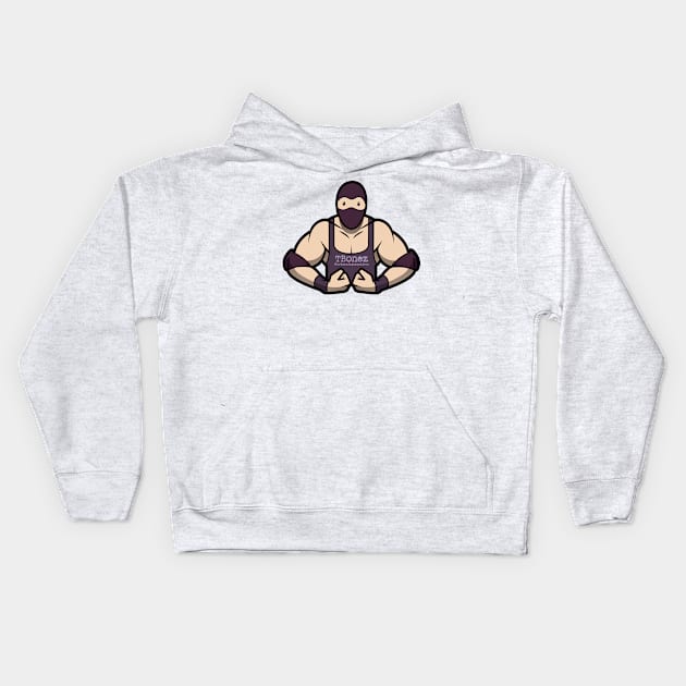 Wrestler Ninja Kids Hoodie by urban_ninja